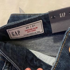 Gap vintage hem sky high jeans